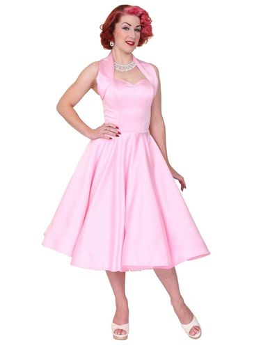 Halterneck Duchess Dress Pink