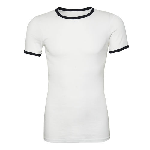 Navy style T-shirt white