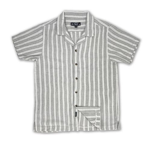 50s Repro mens shirt white/grey